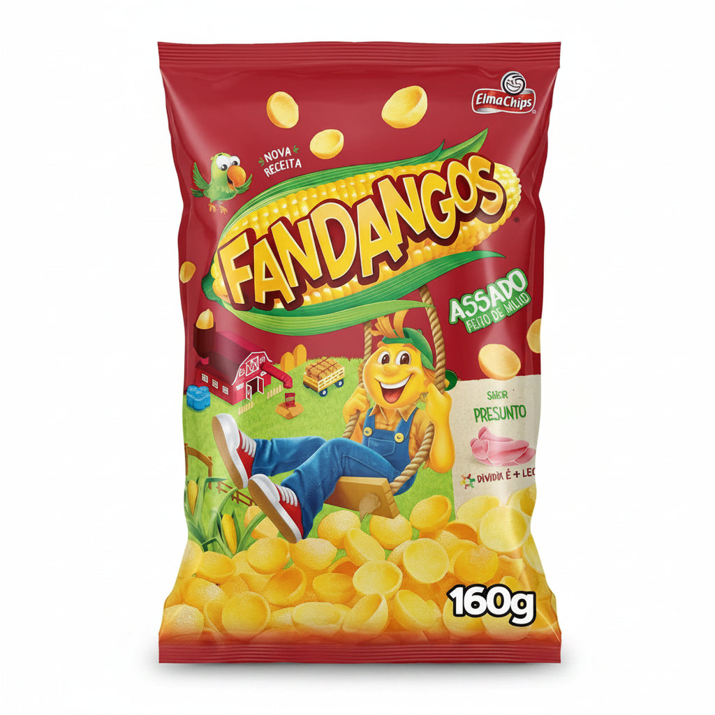 Elma Chips Salgadinho Fandangos: Presunto (160g)